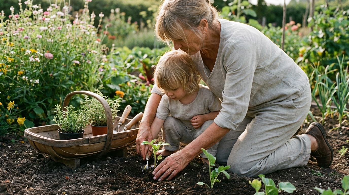 How Gardening Teaches Patience to Grandchildren